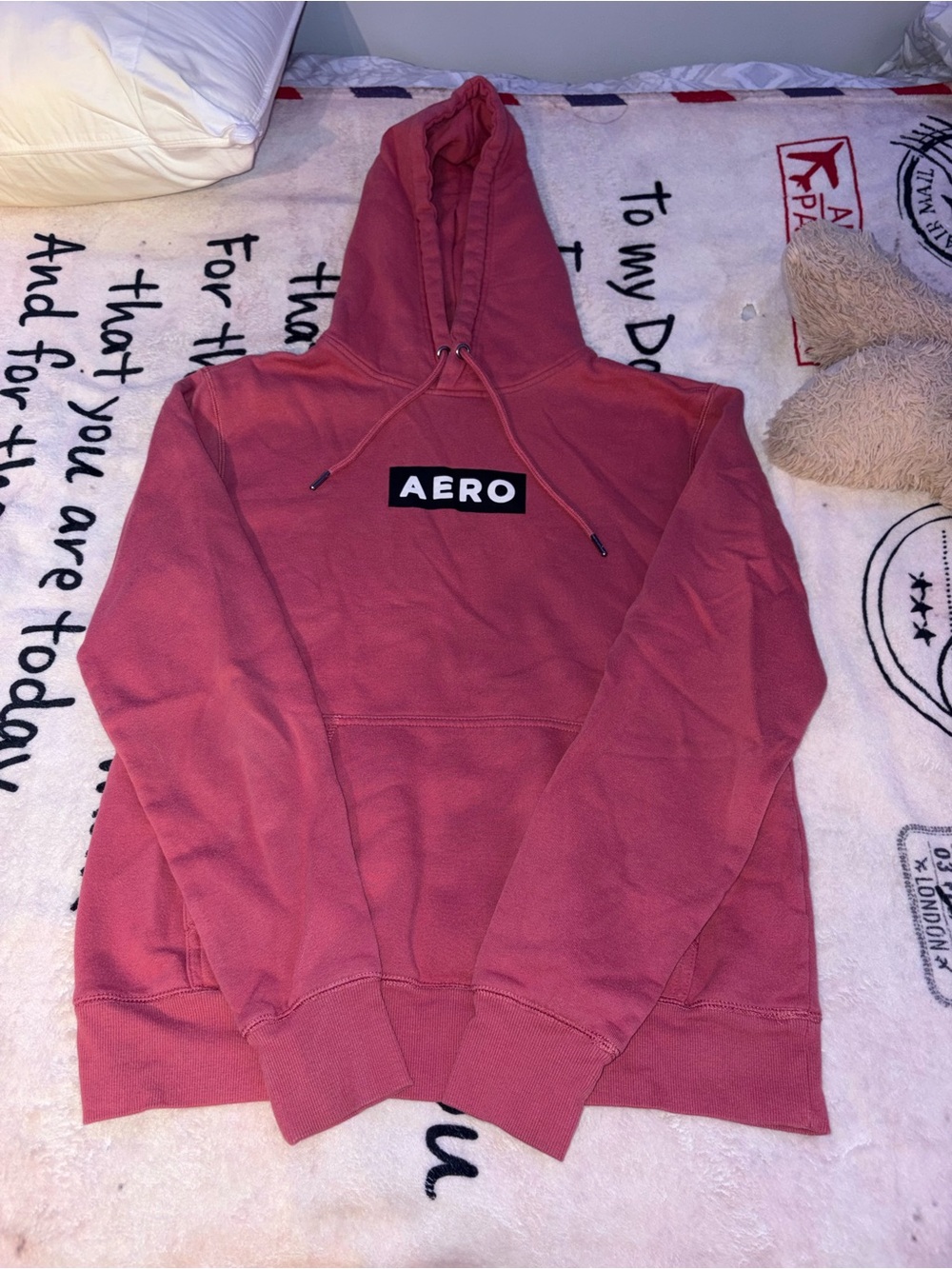 Light red hoodie